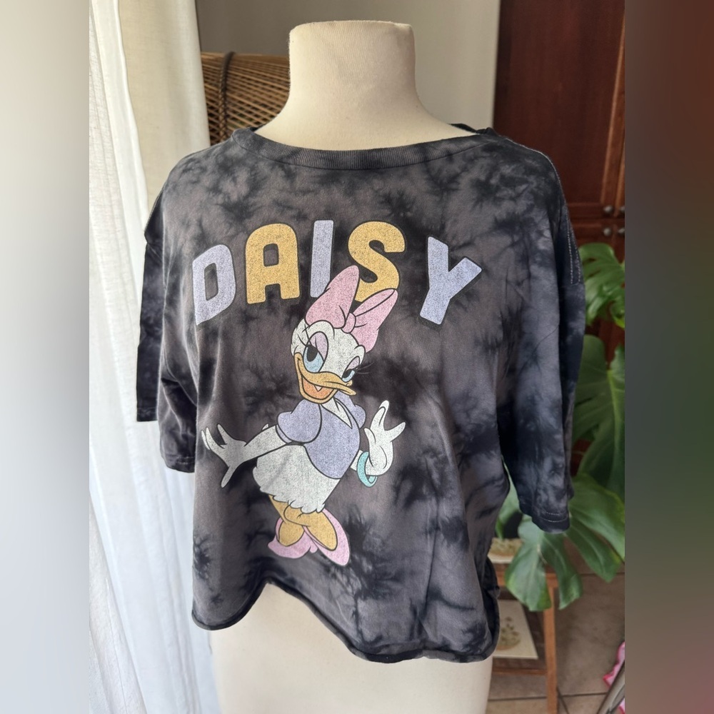 Daisy‎ Duck Graphic Tie-Dye T-Shirt crop